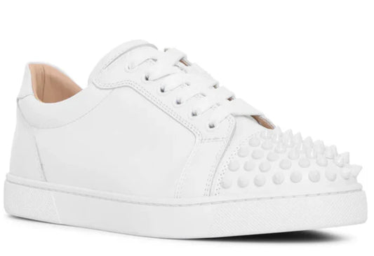 Christian Louboutin Vieira Spikes Flat "White" Studded Sneakers UAE