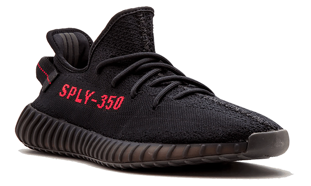 Adidas Yeezy Boost 350 V2 "Black Red" Contrast Sole Sneakers UAE