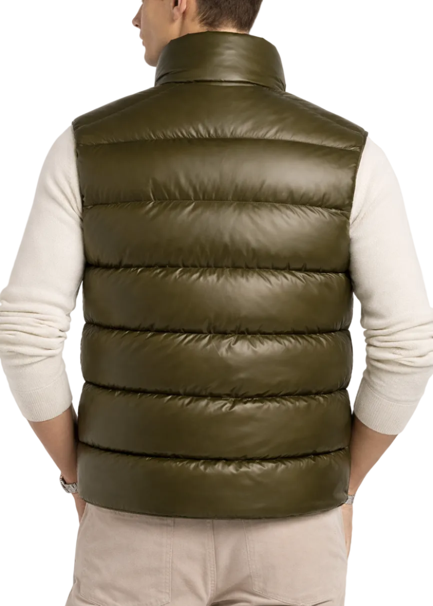 Moncler Tibb Down Gilet "Olive Green" Puffer Vest Jacket UAE