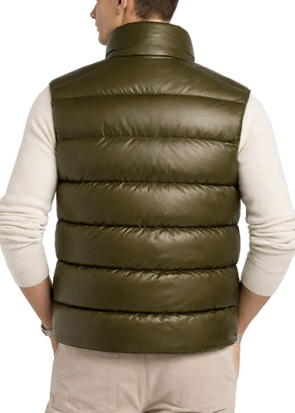 Moncler Tibb Down Gilet "Olive Green" Puffer Vest Jacket UAE