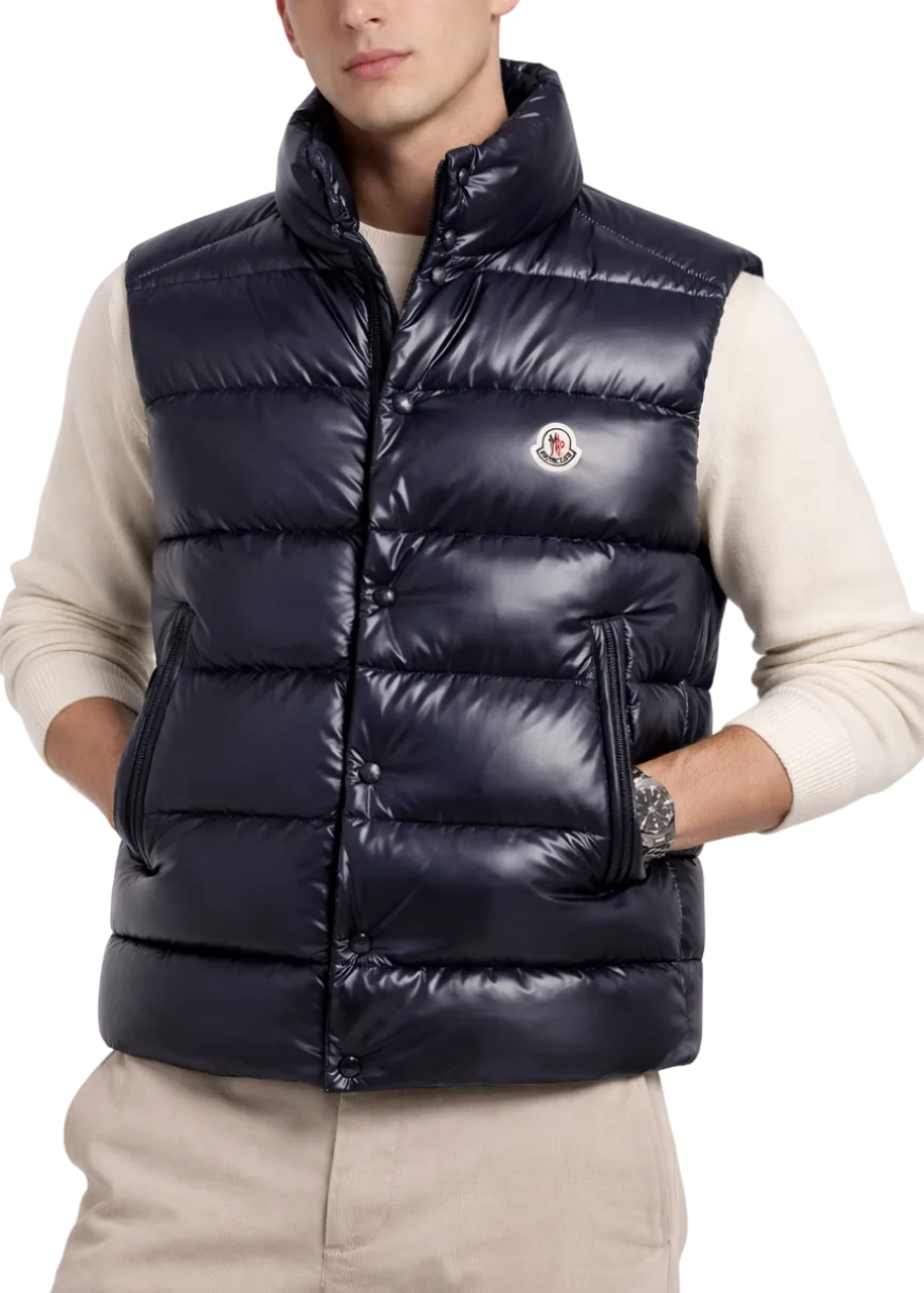 Moncler Tibb Down Gilet "Navy Blue" Puffer Vest Jacket UAE