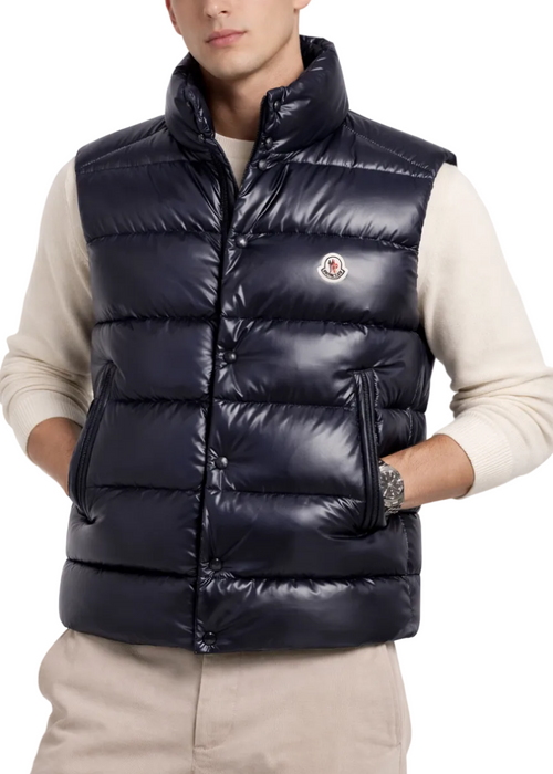 Moncler Tibb Down Gilet "Navy Blue" Puffer Vest Jacket UAE