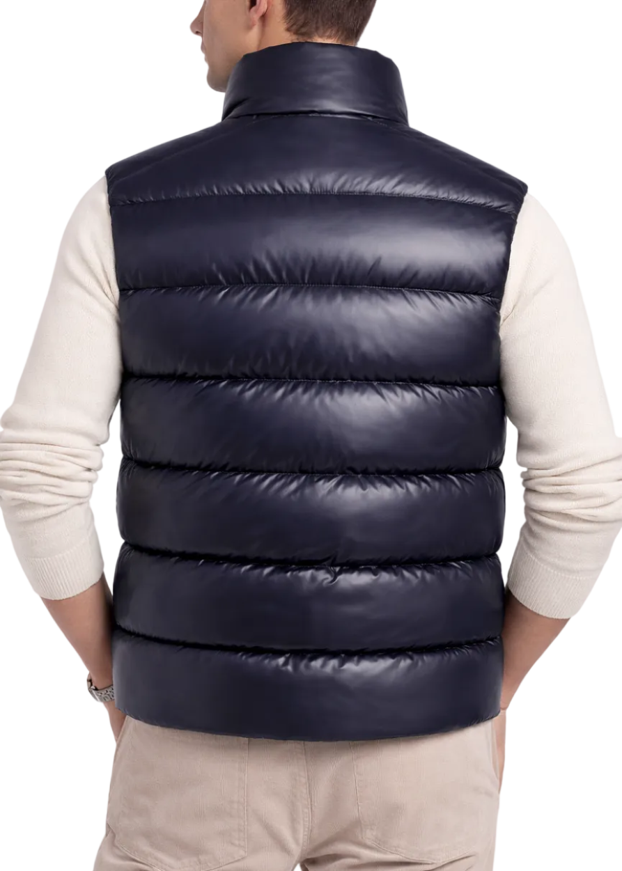 Moncler Tibb Down Gilet "Navy Blue" Puffer Vest Jacket UAE