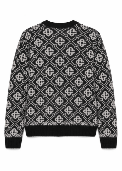 Casablanca Mohair Monogram Jumper "Black" Premium Knit Sweater UAE