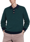 Casablanca Mini Wave Polo "Navy Green" Luxury Polo Shirt UAE