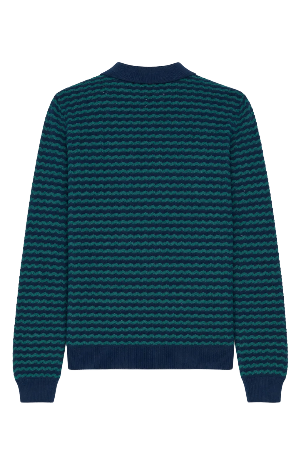 Casablanca Mini Wave Polo "Navy Green" Luxury Polo Shirt UAE