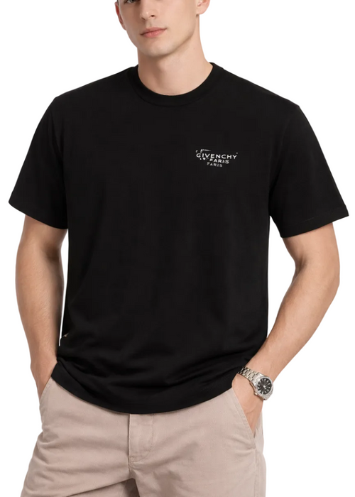 Givenchy Logo-Print Cotton T-Shirt "Black" Premium Designer Tee UAE