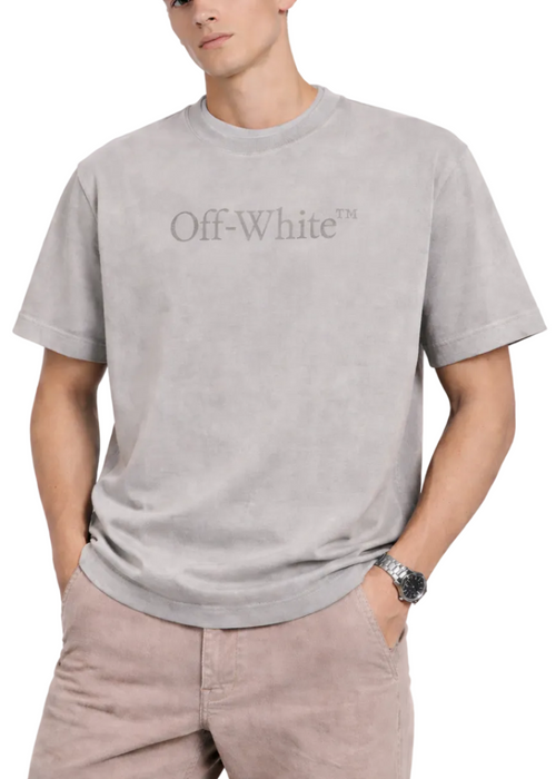 Off-White Laundry Skate T-Shirt "Grey" Streetwear Graphic Tee UAE