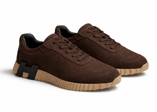 Hermes Bouncing "Bark" Earth Tone Sneakers UAE