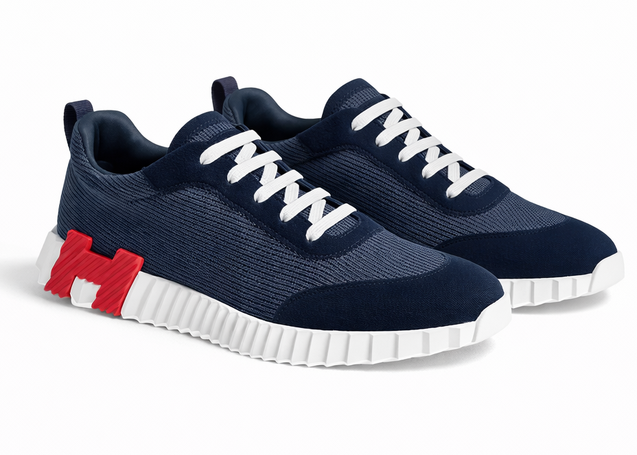 Hermes Bouncing "Navy Blue" Sport Style Sneakers UAE