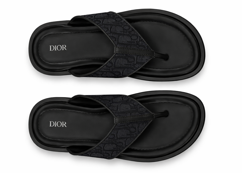 Dior Alias Thong Sandal "Black" Designer Flip Sandals UAE