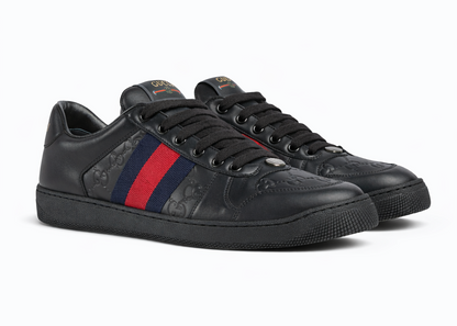 Gucci Screener "Black" Vintage Inspired Sneakers UAE