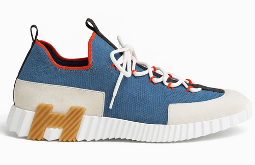 Hermes Lift Slip-on "Multicolore Bleu Turquin" Premium Slip-On Shoes UAE
