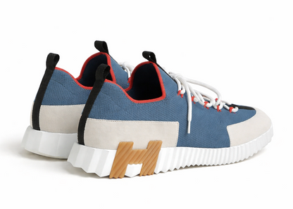 Hermes Lift Slip-on "Multicolore Bleu Turquin" Premium Slip-On Shoes UAE