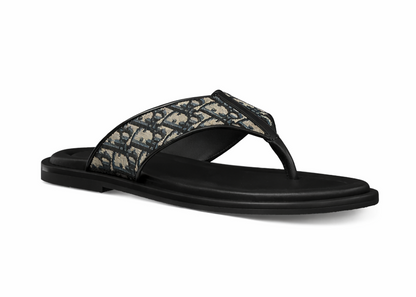 Dior Alias Thong Sandal "Beige Black" Premium Flip Flops UAE