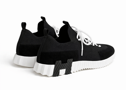Hermes Lift Slip-on "Black White" Dual Tone Slip-On Sneakers UAE