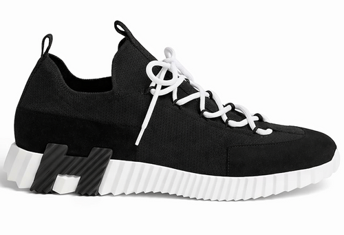 Hermes Lift Slip-on "Black White" Dual Tone Slip-On Sneakers UAE
