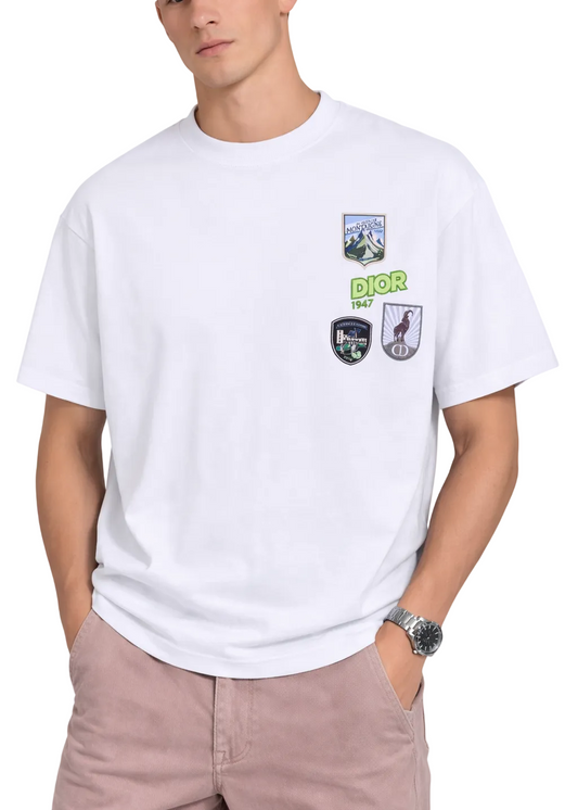 Dior Mountain T-Shirt "White" Luxury Casual Tee UAE