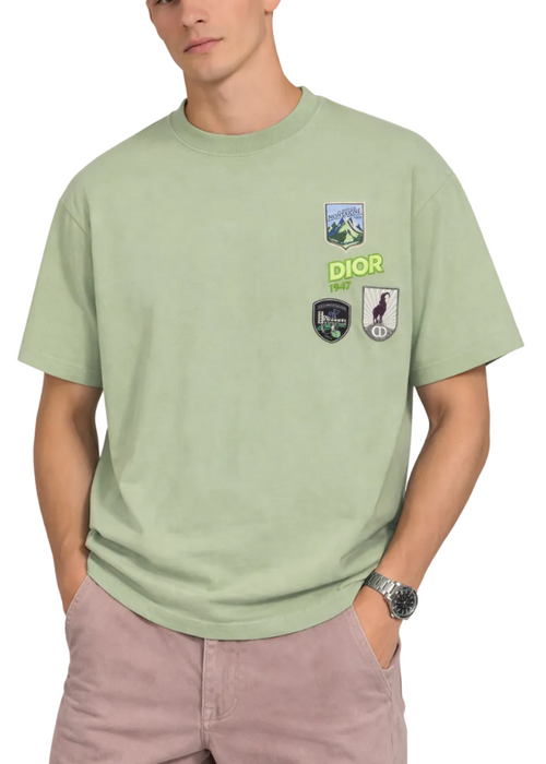 Dior Mountain T-Shirt "Khaki" Outdoor Style Tee UAE