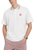 Casablanca Laurel Pique Short Sleeve "White" Resort Polo Shirt UAE