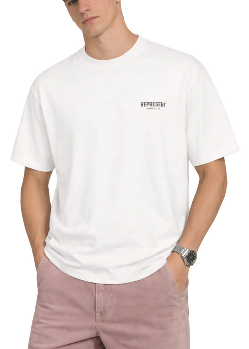 Represent Owner's Club T-Shirt "White" Clean Basic Tee UAE