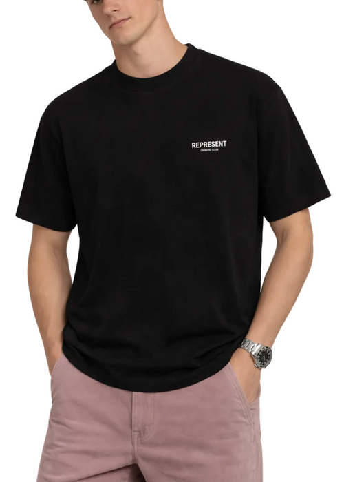 Represent Owner's Club T-Shirt "Black" Classic Streetwear Tee UAE