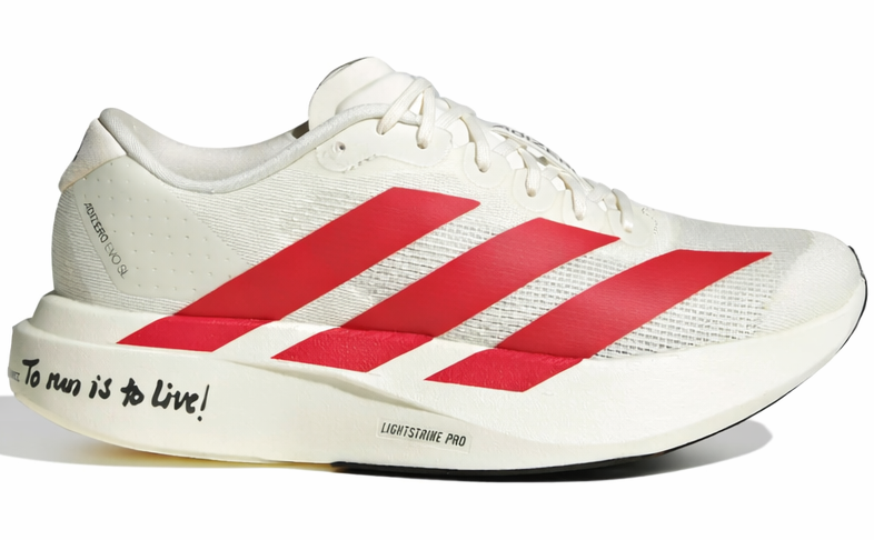 Adidas Adizero Evo SL "Off White / Better Scarlet / Core Black" Running Shoes UAE