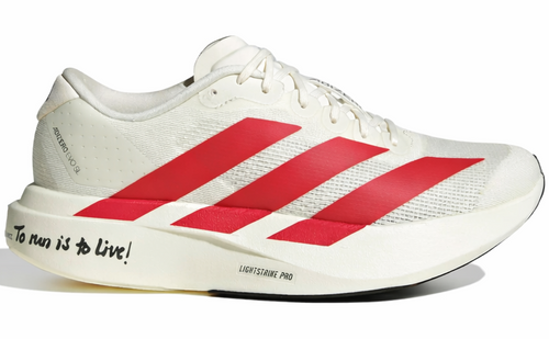 Adidas Adizero Evo SL "Off White / Better Scarlet / Core Black" Running Shoes UAE