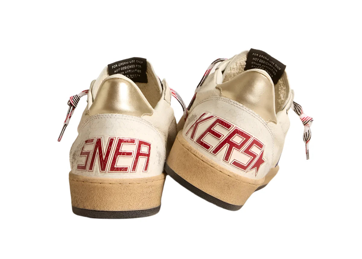 Golden Goose Ballstar "White Navy Blue" Premium Casual Sneakers UAE