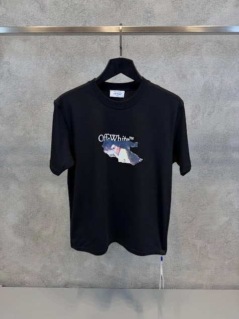 Black Paint Arrow Skate Crewneck T-Shirt