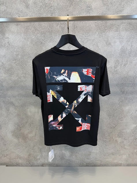 Black Paint Arrow Skate Crewneck T-Shirt