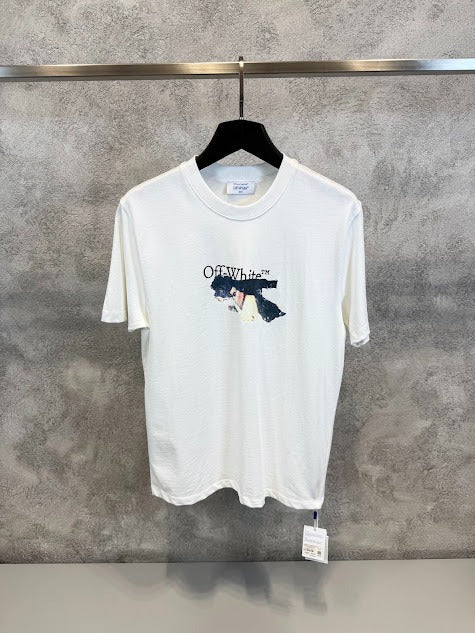 Off-White Paint Arrow Skate Crewneck T-Shirt