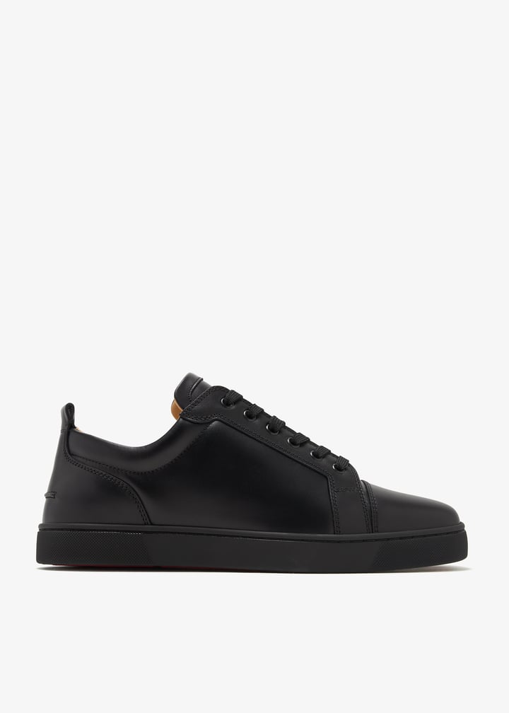 Christian Louboutin Louis Junior Flat "Black Suede" Luxury Suede Sneakers UAE