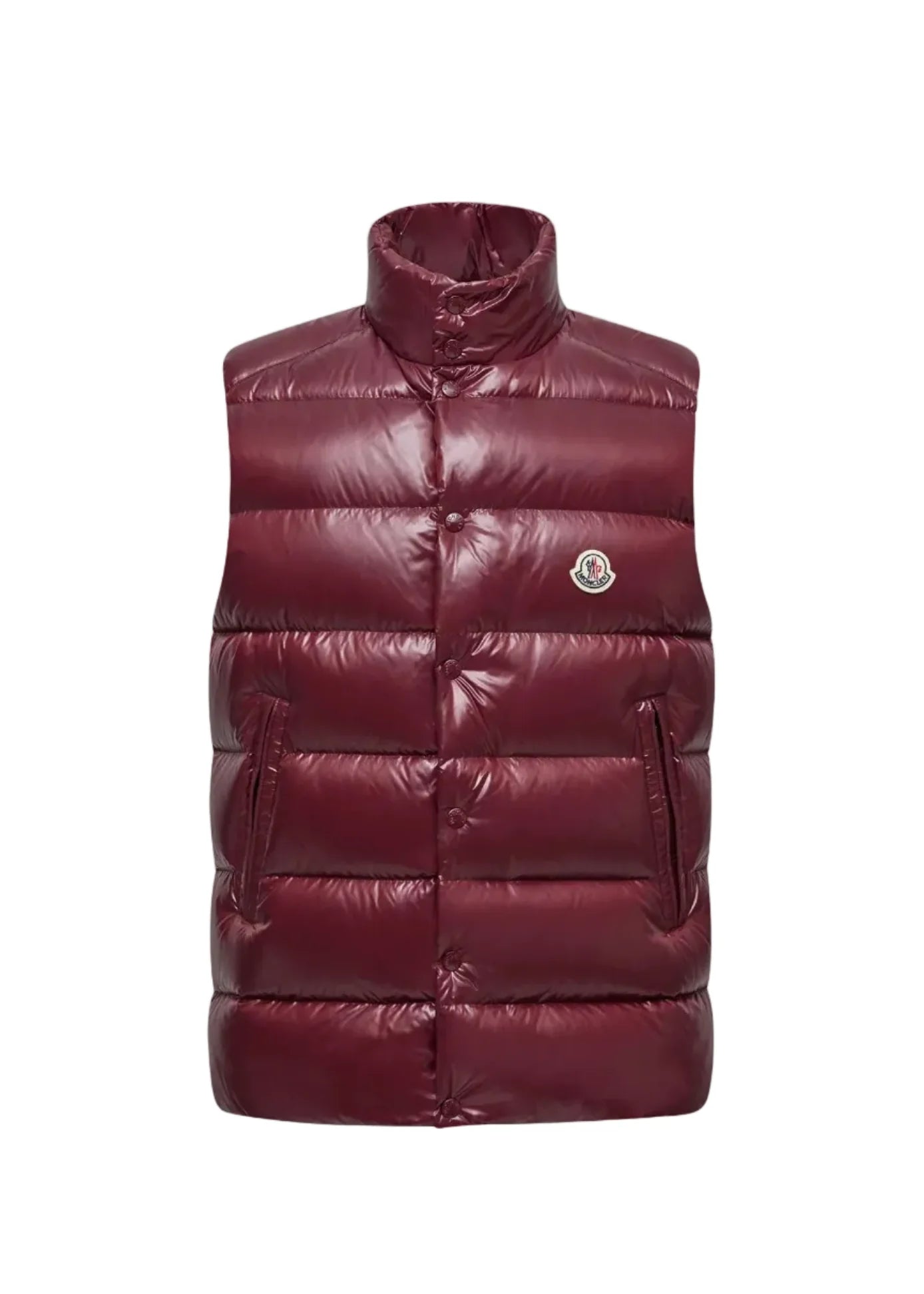 Moncler Tibb Down Gilet "Burgundy" Puffer Vest Jacket UAE