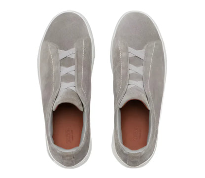 Zegna Triple Stitch Leather Sneakers