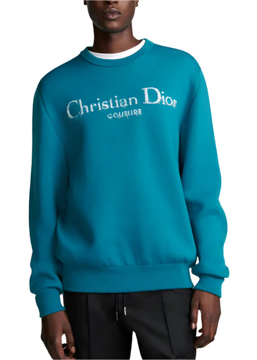 Christian Dior Couture Sweater "Blue Wool Blend" Luxury Sweater UAE