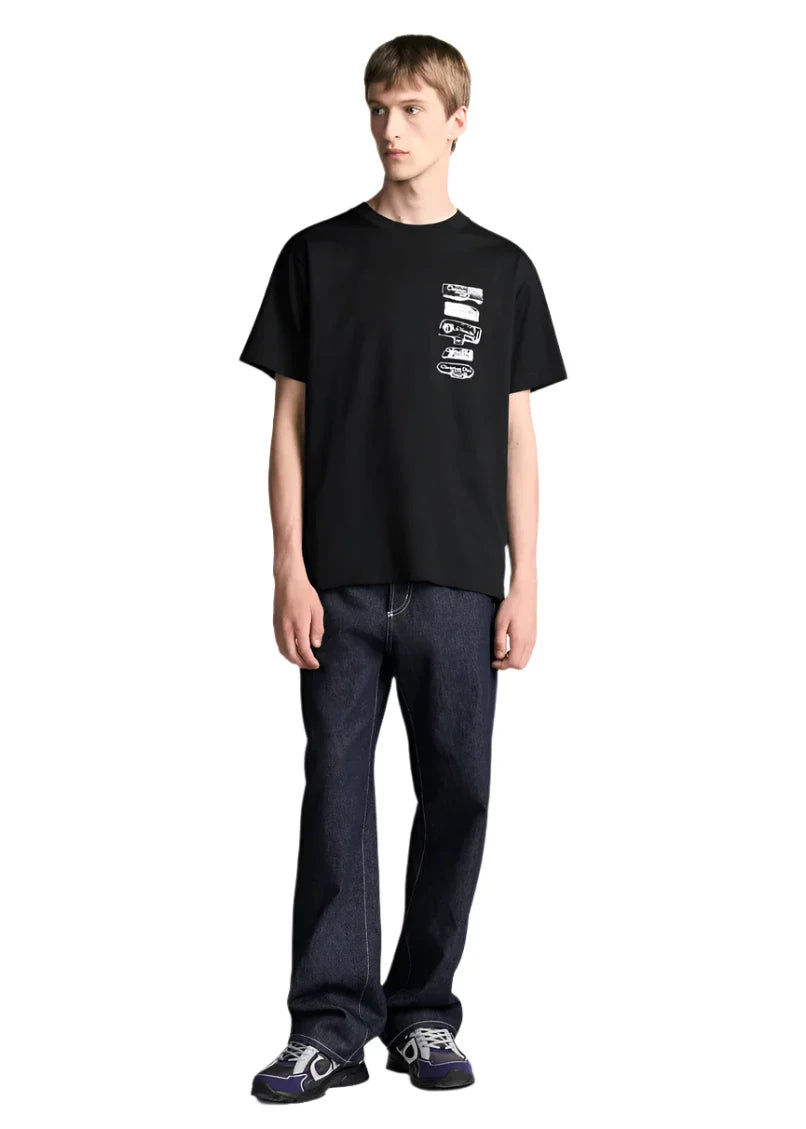 Dior Archives Labels T-Shirt "Black Relaxed Fit" Streetwear Tee UAE
