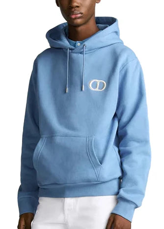 Dior CD Icon Hooded Sweatshirt "Blue" Luxury Hoodie UAE