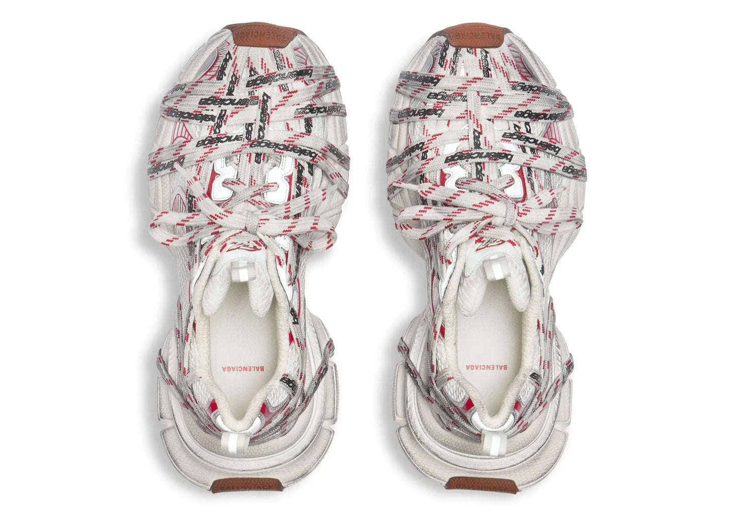 Balenciaga 3XL "Beige Grey Red Brown" Multi Color Sneakers UAE