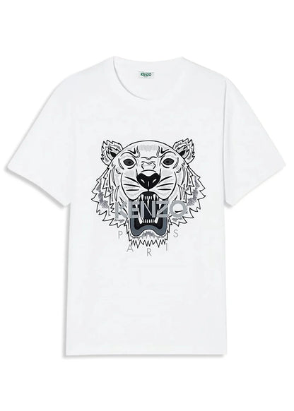 Kenzo Classic Tiger T-Shirt "White Black" Iconic Graphic Tee UAE