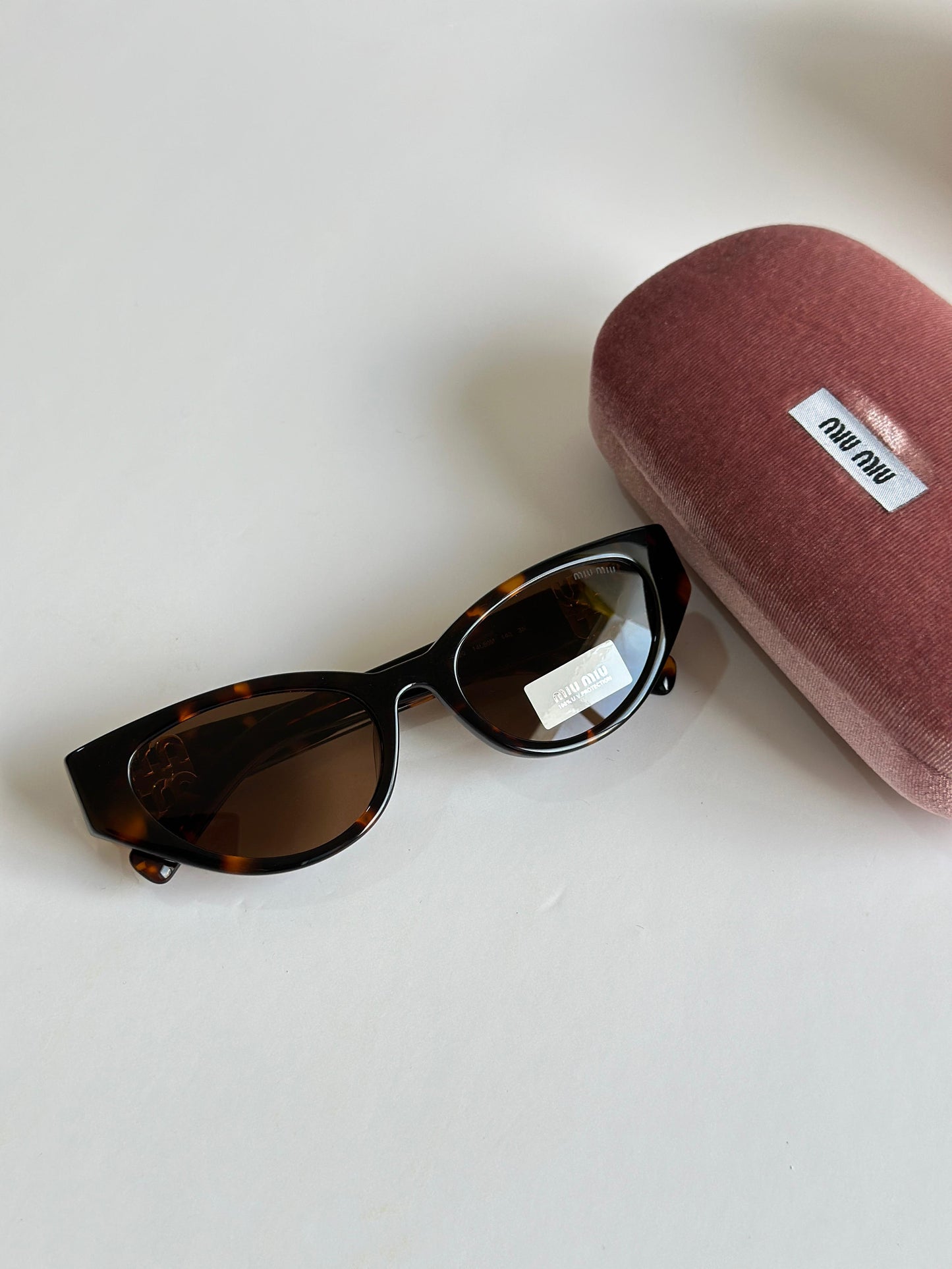 Miu Miu Brown Cat-eye Sunglasses
