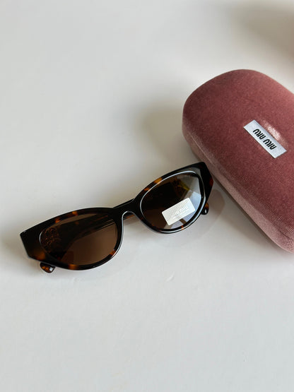 Miu Miu Brown Cat-eye Sunglasses