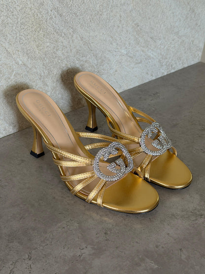 Gucci crystal Interlocking