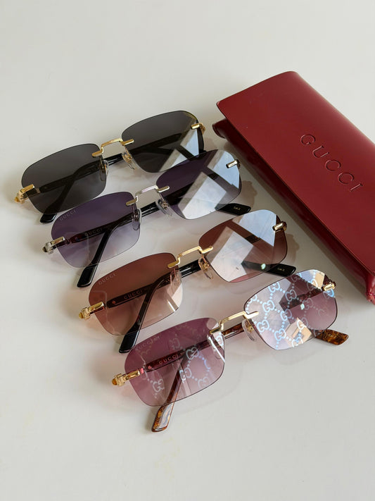 Gucci rectangle-frame  Sunglasses