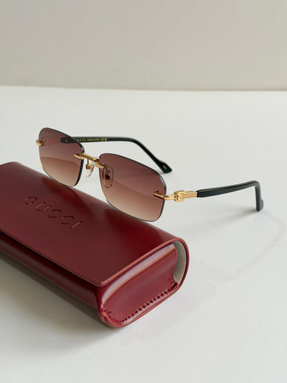 Gucci rectangle-frame  Sunglasses