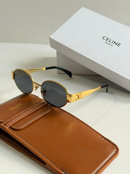 Celine Triomphe Oval Sunglasses