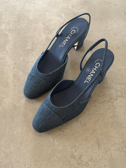 Chanel Heeled Slingbacks