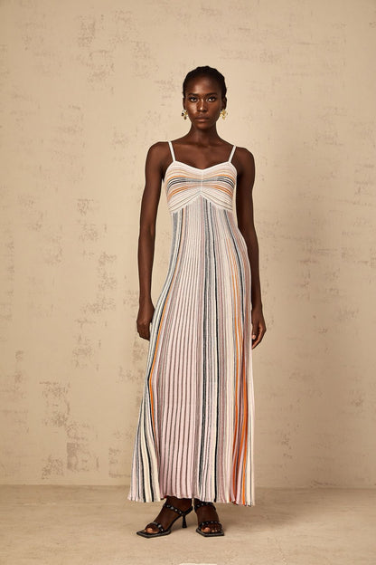 Missoni Blue Sequin-embellished Sleeveless Maxi dress