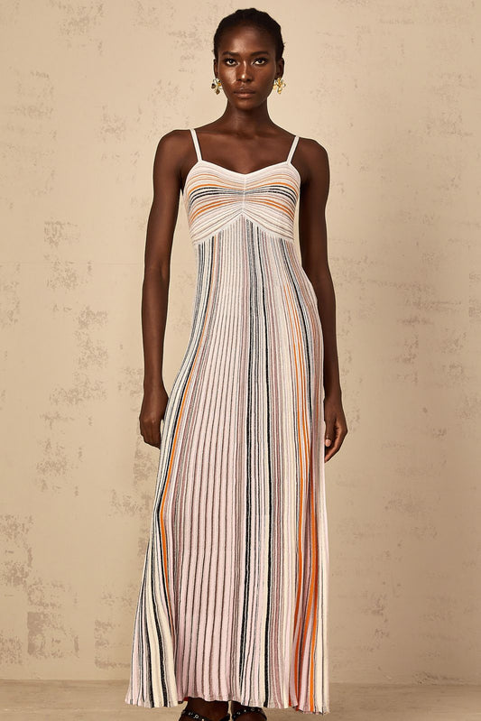 Missoni Blue Sequin-embellished Sleeveless Maxi dress