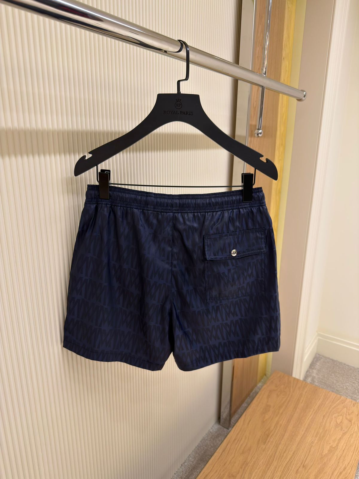 Moncler Brown All-over Monogram Swim Shorts